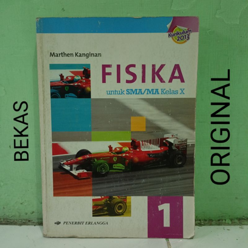 Jual Buku Fisika Kelas 10 X 1 SMA Erlangga Kurikulum 2013 Oleh Marthen