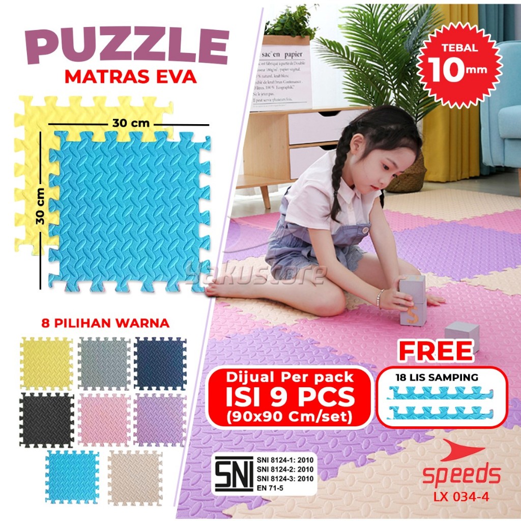 Jual Speeds Matras Evamat X Cm Mm Isi Pcs Matras Puzzle Karpet