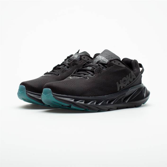 Jual Hoka One One Elevon Mens Road Running Shoes Black Dark Shadow