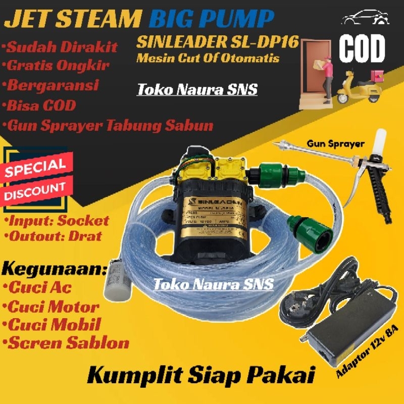 Jual Alat Cuci Steam Motor Dobel Pompa Sinleader Original Lpm Pompa