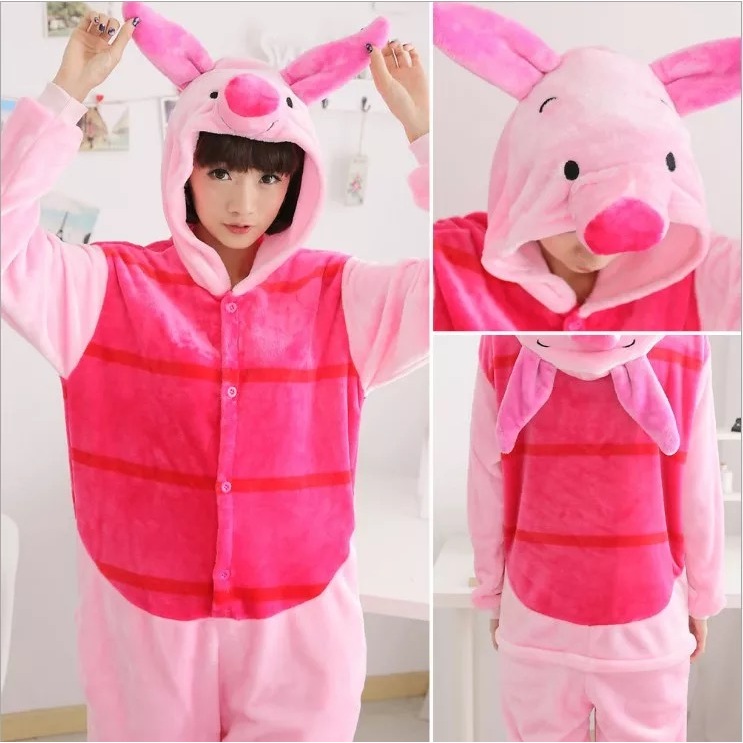 Jual Baju Onesie Dino Totoro Koala Jerapah Penguin Stitch Sapi Cosplay