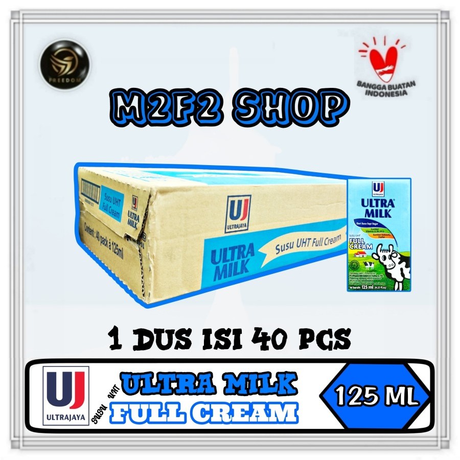 Jual Susu Ultra Milk Rasa Full Cream Kotak Uht Plain Ml