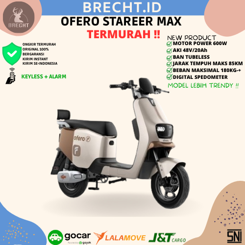 Jual Sepeda Motor Listrik E Bike Ofero Stareer Max Watt Scooter