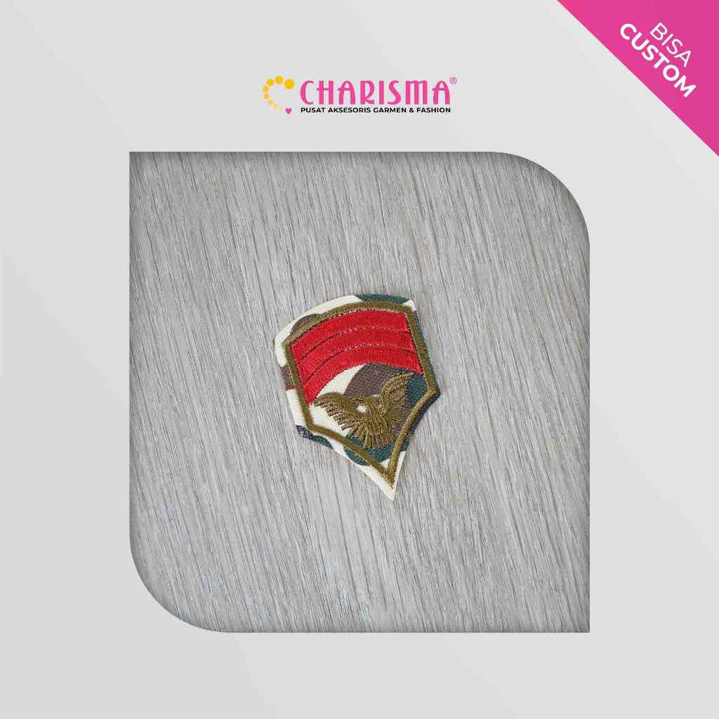 Jual Charisma Patch Bordir Army Motif Aksesoris Emblem Pakaian