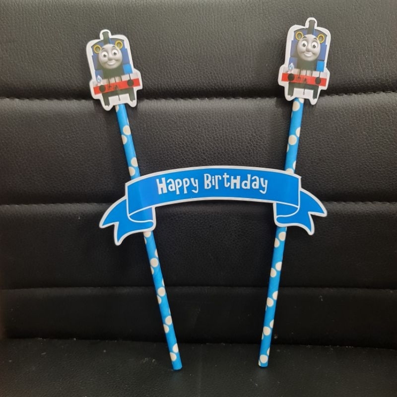 Jual Cake Topper Happy Birthday Thomas Hiasan Kue Ulang Tahun Thomas