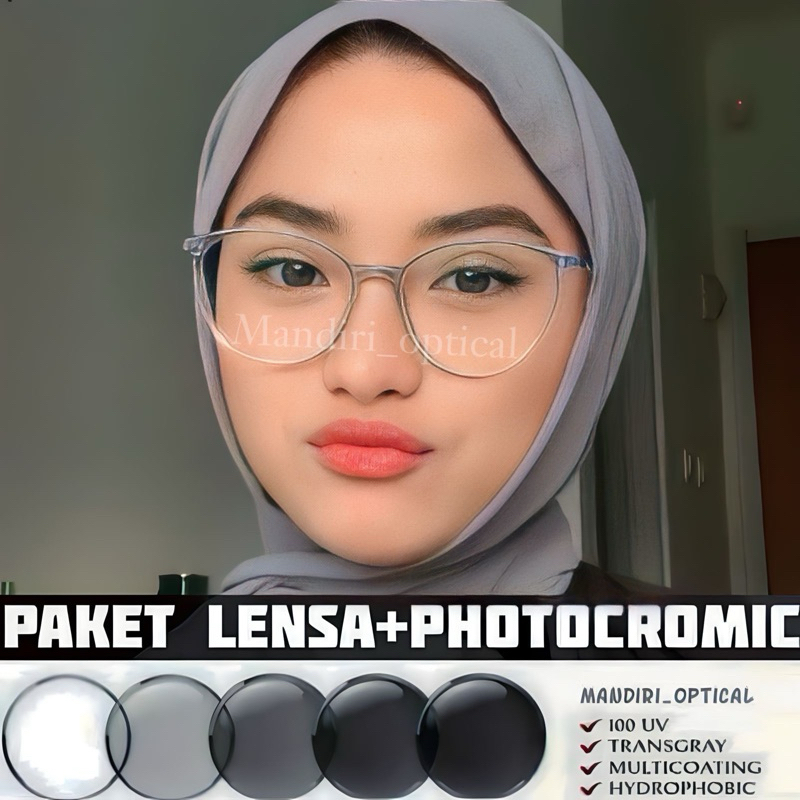 Jual Frame Kacamata Cat Eye Kacamata Photocromic Bisa Req Minus