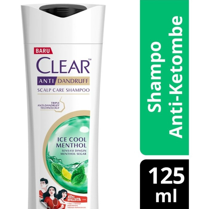 Jual Clear Shampo Anti Ketombe Anti Dandruff Shampoo Ice Cool Menthol