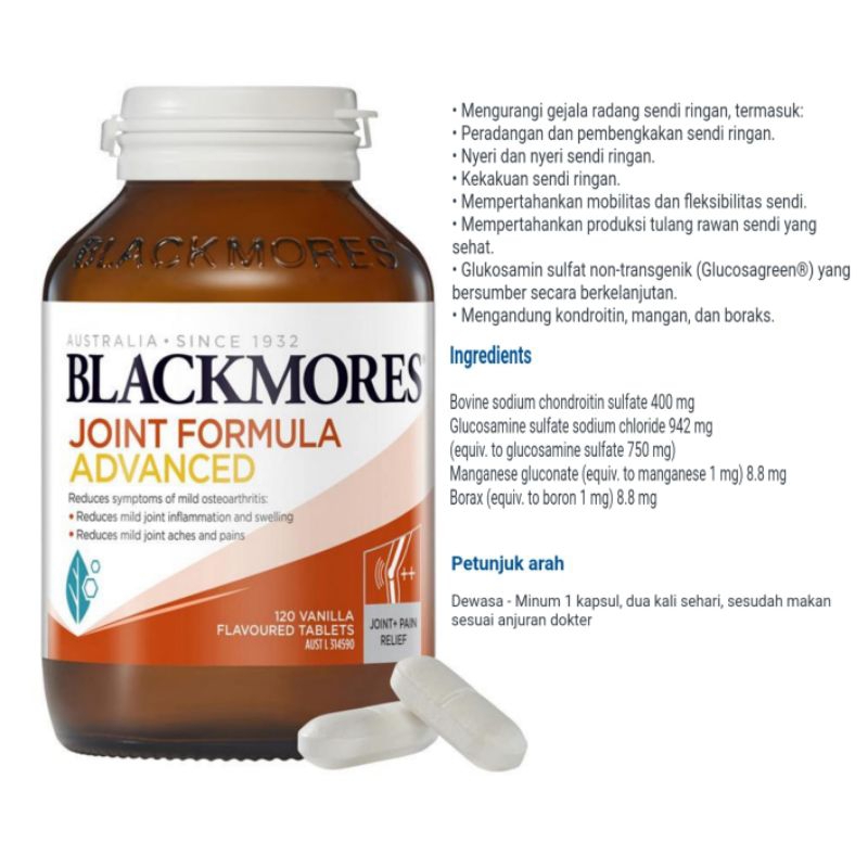 Jual Blackmores Glucosamine Joint Formula Healthy Care Glucosamine