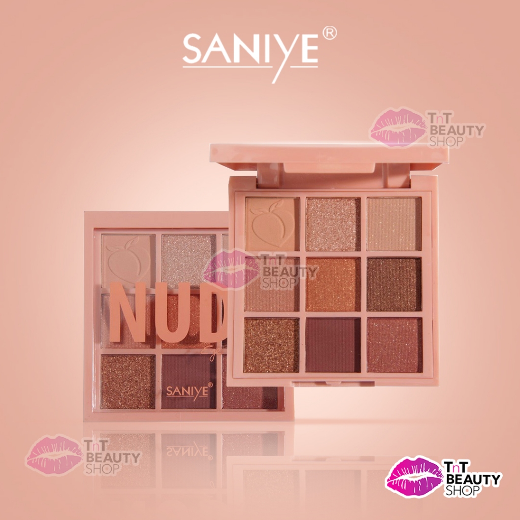 Jual Saniye Warna Eyeshadow Palette Waterproof Nude Glitter Eye