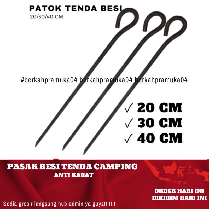 Jual Pasak Patok Besi Tenda Panjang Jumbo 40 Cm Shopee Indonesia