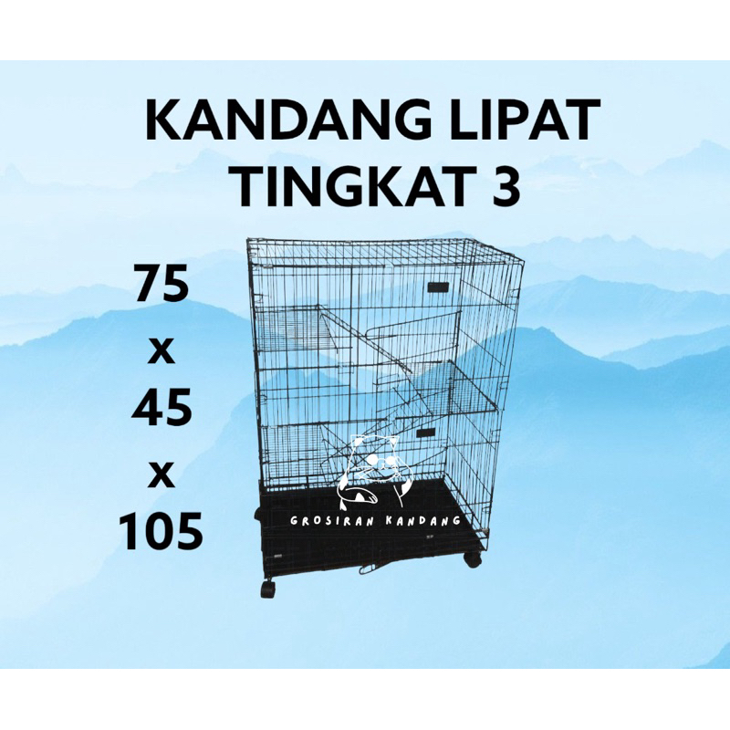 Jual Kandang Besi Lipat Xl Tingkat Shopee Indonesia