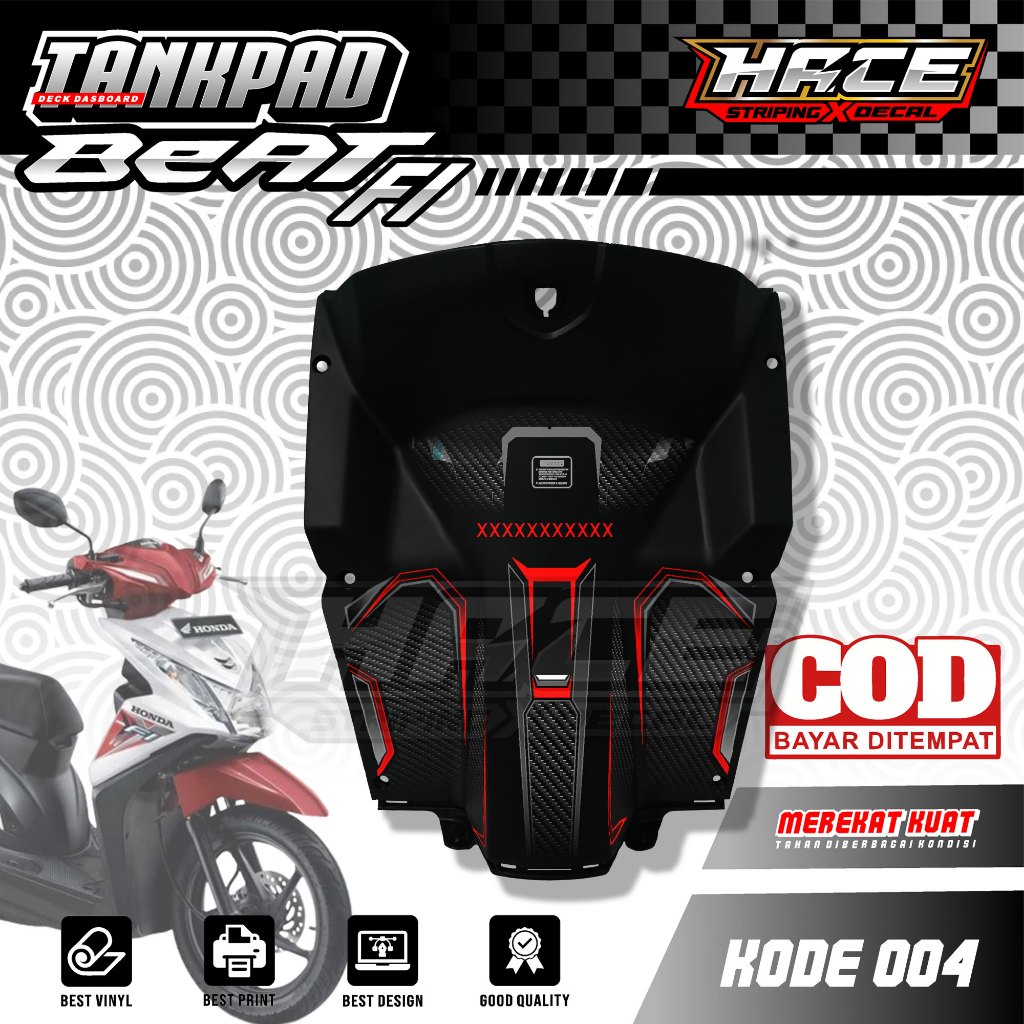 Jual Sticker Striping Pelindung Dashboard Tankpad Deckpad Honda Beat Fi