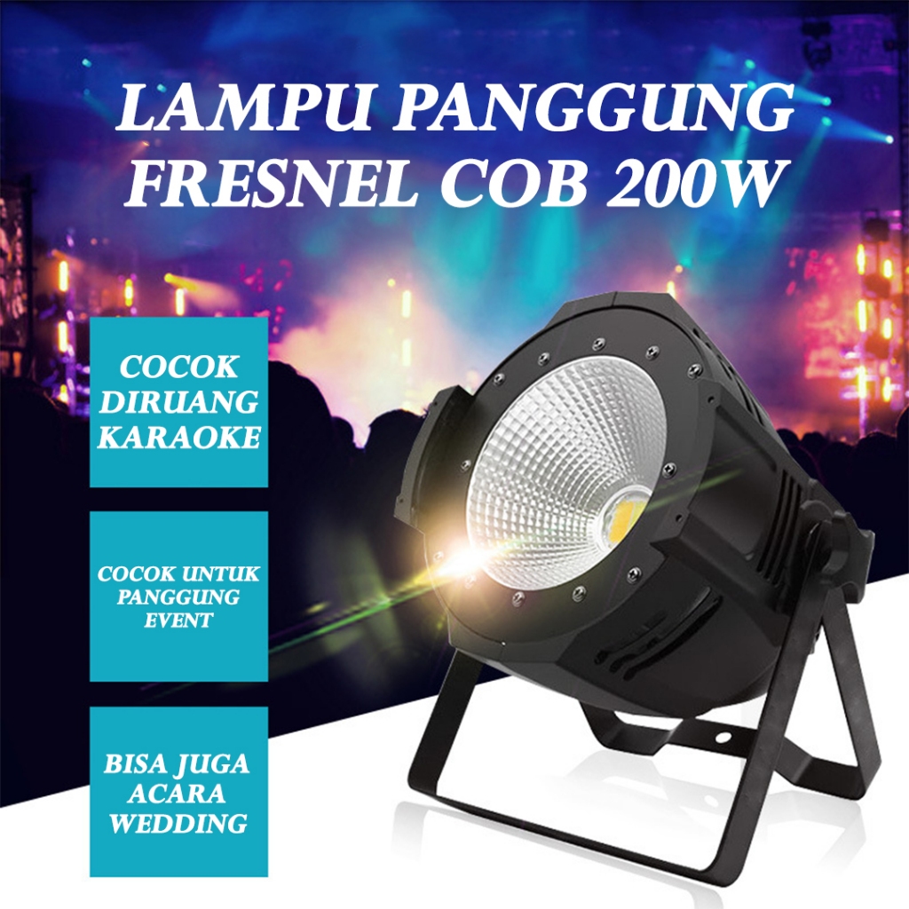 Jual Lampu Fresnel Cob Mata Watt Free Bandros Lampupanggung Sorot