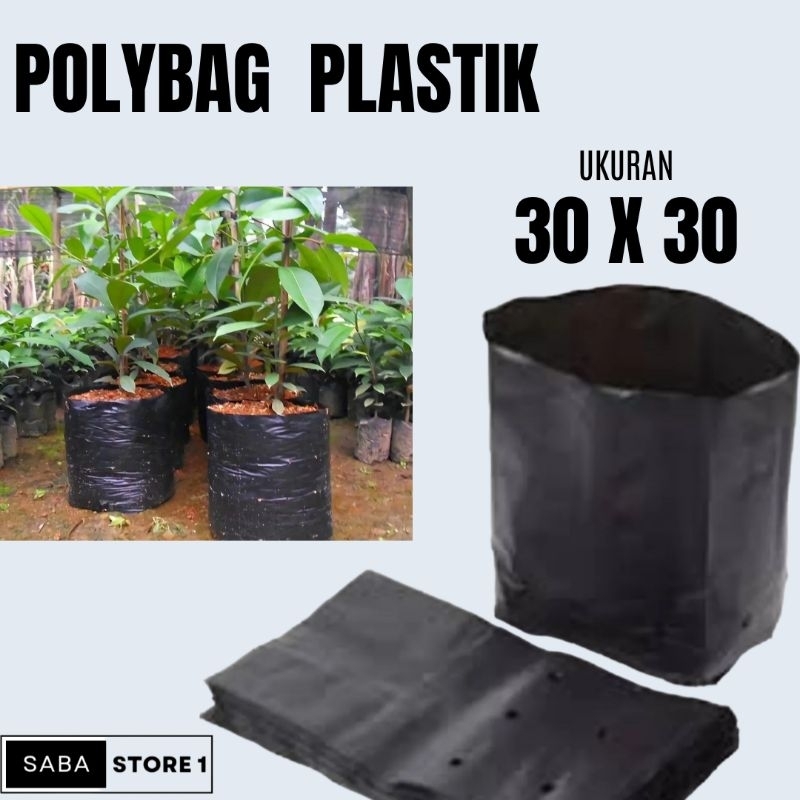 Jual Polybag Tanaman Ukuran 30 X 30 Isi 50 Pcs Polibag Plastik