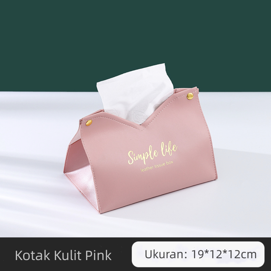 Jual Cutie Leather Tissue Box Kotak Tisu Karakter Imut Bahan Kulit