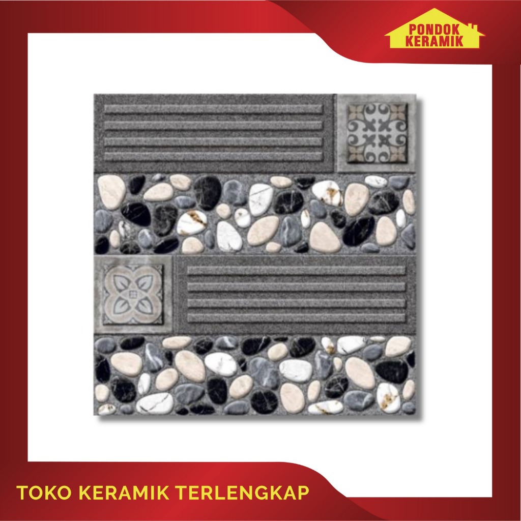 Jual Keramik Lantai Accura 40x40 Tigris Grey Keramik Batu Alam