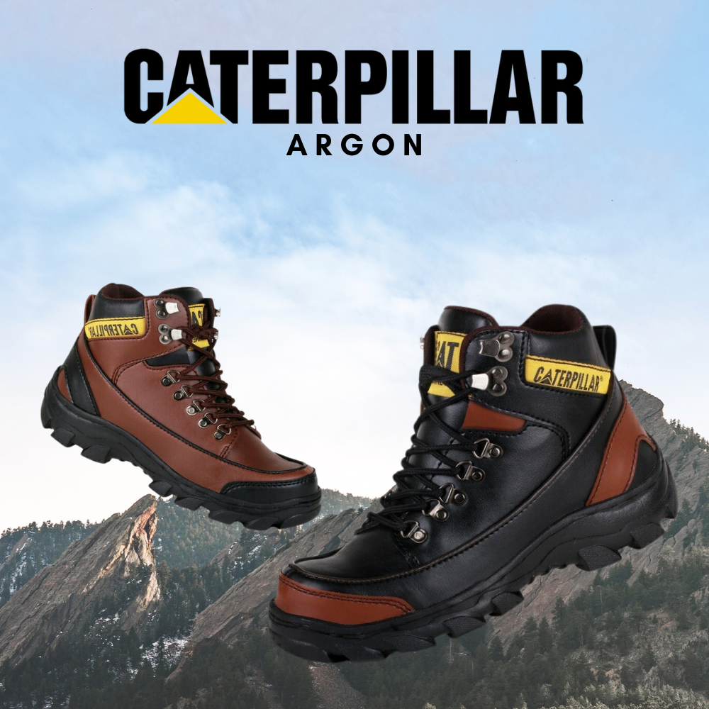 Jual Sepatu Safety Pria Boots Caterpillar Argon Kerja Proyek Tracking