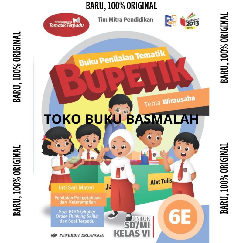 Jual BUKU PENILAIAN TEMATIK BUPETIK KELAS 6 SD MI 6E BARU ORIGINAL