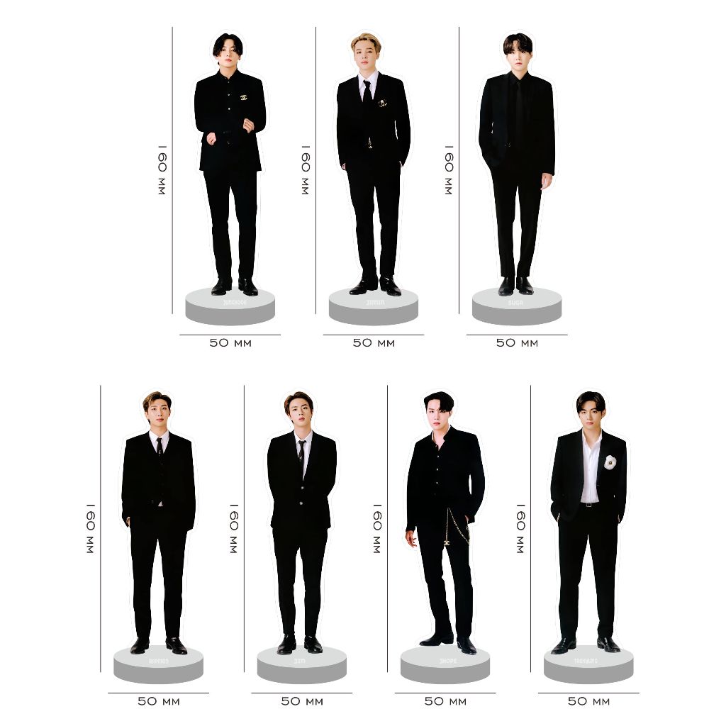 Jual Stand Figure BTS Akrilik Standee Acrylic Jungkook Jimin Jhope Suga