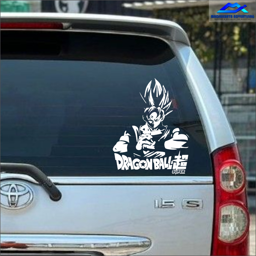 Jual Cutting Sticker Mobil Dragon Ball Z Sticker Goku Kaca Belakang