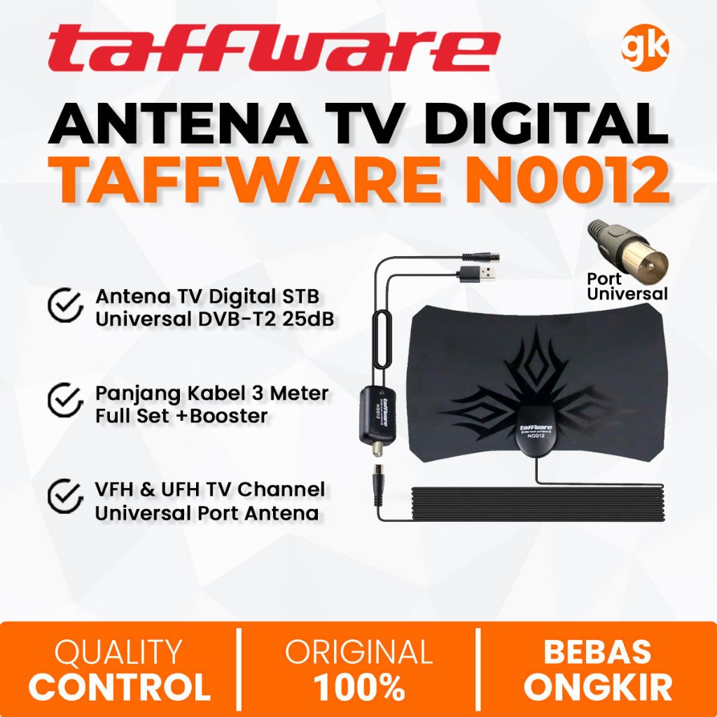 Jual Antena Tv Digital Taffware Signal Booster Amplifier Penguat