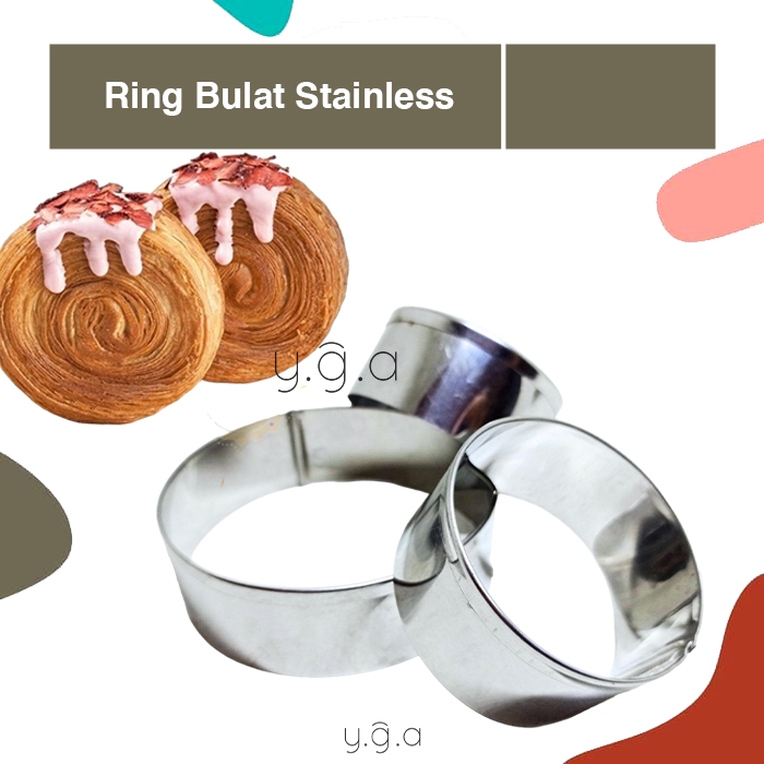 Jual Cetakan Cromboloni Ring Cutter Kue Bulat Stainless Shopee