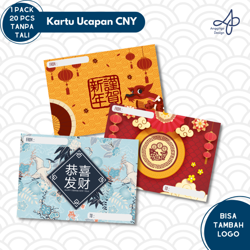 Jual Kartu Ucapan Happy Chinese New Year Kartu Imlek Greeting Card Cny