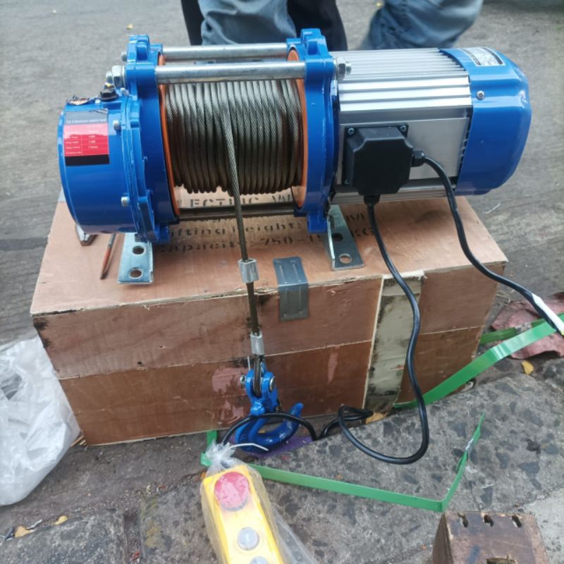 Jual Electric Winch Hoist Katrol Phase Weka Heavy Duty X Meter