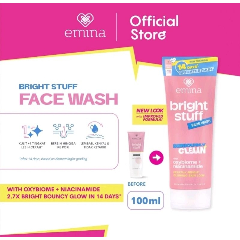 Jual Emina Bright Stuff Face Wash Ml Murah Kemasan Baru Shopee