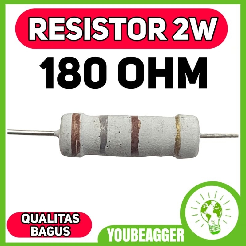 Jual Resistor 180 Ohm 2W Shopee Indonesia