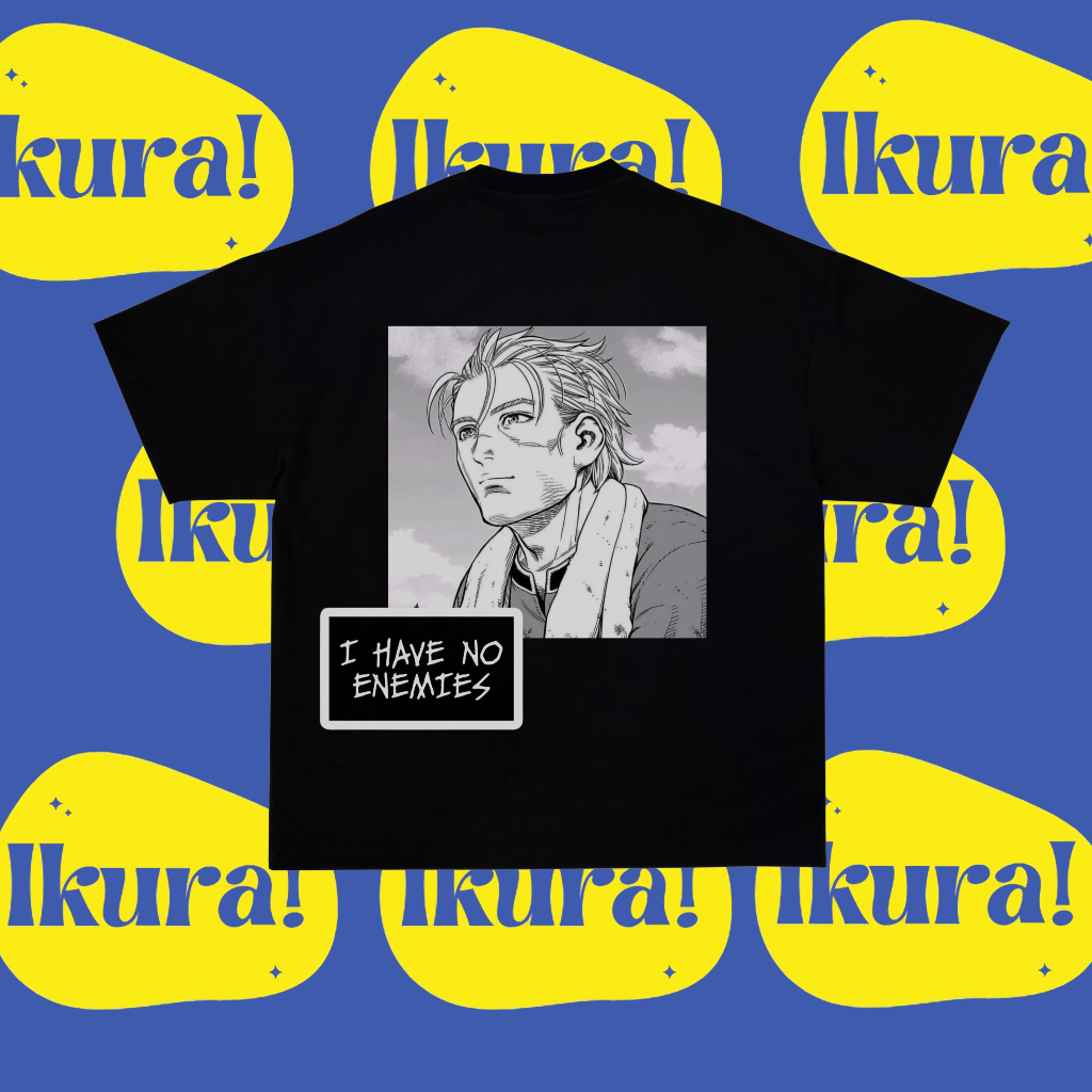 Jual IKURAMERCH KAOS I HAVE NO ENEMIES VINLAND SAGA Shopee Indonesia