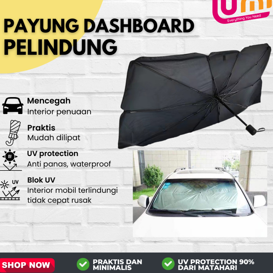 Jual Payung Dashboard Pelindung Anti Panas Kaca Mobil Depan Dari Sinar