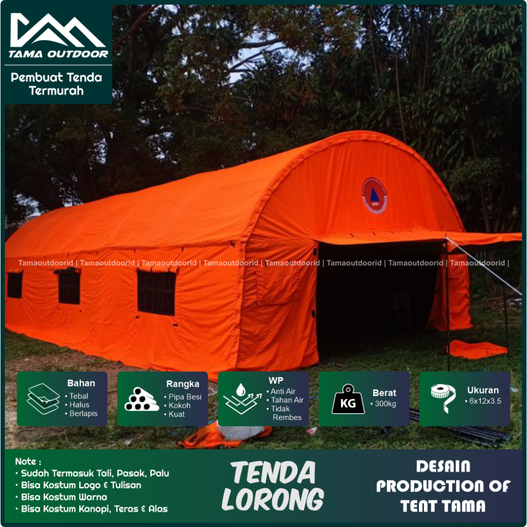 Jual Tenda Oval Bnpb Posko Pengungsi Uk M X M X M Kap Orang