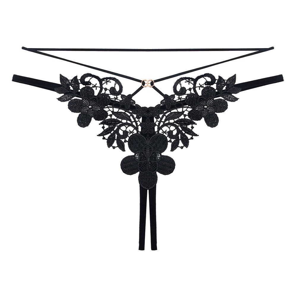 Jual G String Sexy Hot Thong Tali Bunga Celana Dalan Transparan Cd