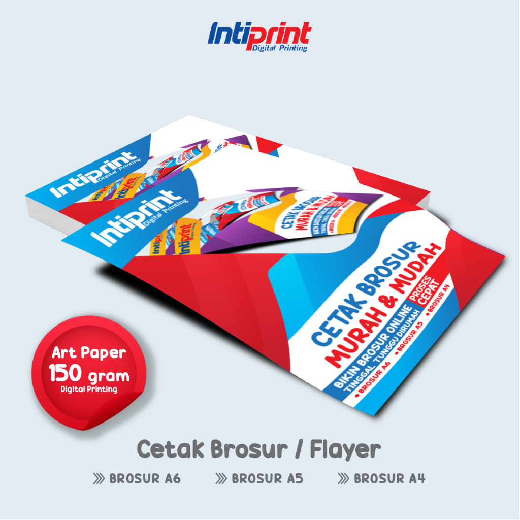 Jual CETAK BROSUR FLYER PAMFLET ETIKET LEAFLET POSTER CUSTOM ART PAPER