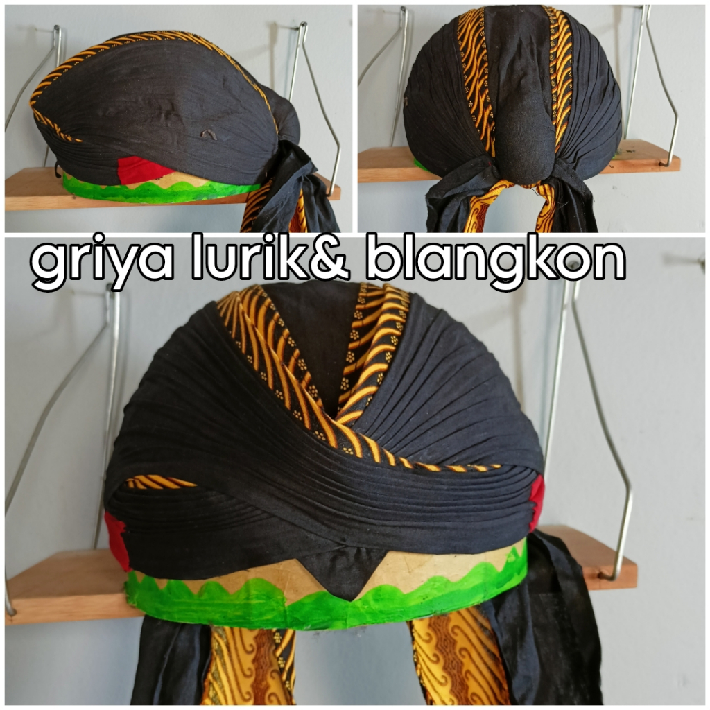 Jual Blangkon Lipat Jogja Sliwir Motif Samurai Kuning Harga Murah