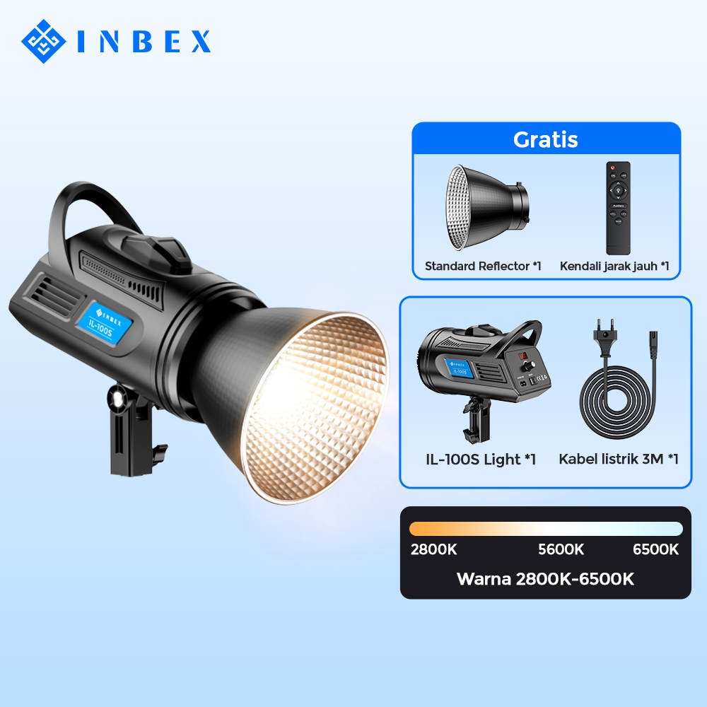 Jual INBEX IL 100S Lampu Live Streaming Konten Kreator Foto Studio