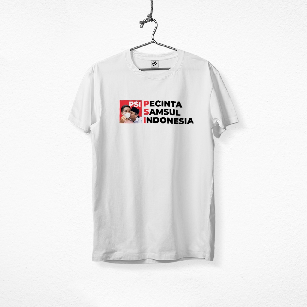 Jual DTF Kaos PSI Kaesang Pecinta Samsul Indonesia Lucu Viral Unisex