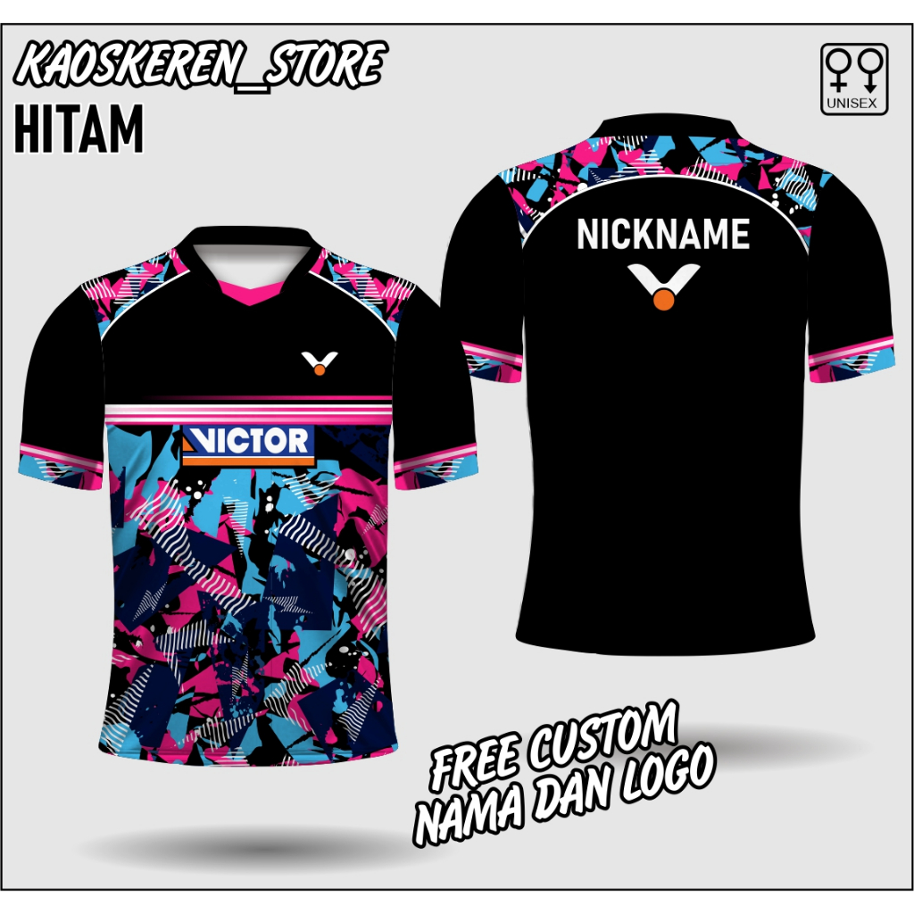 Jual Jersey Badminton Victor Baju Bulu Tangkis Victor Kaos Olahraga