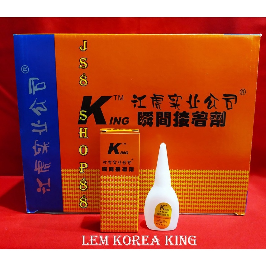 Jual Star Seller PER BOX LEM KOREA KING 12GR LEM KOREA ASLI LEM SETAN