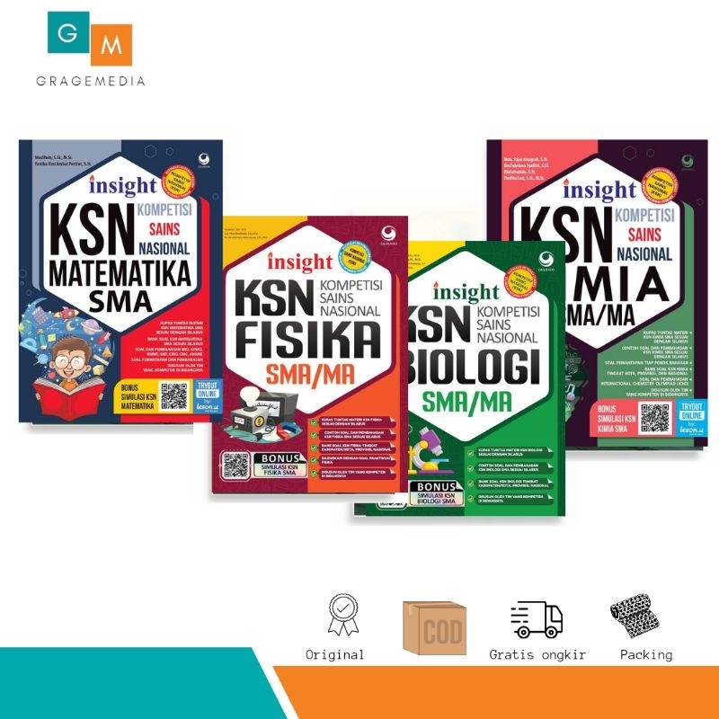 Jual Buku Insight KSN Kompetinsi Olimpiade Nasional OSN SMA Matematika