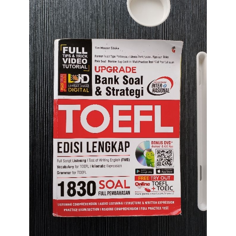 Jual UPGRADE Bank Soal Strategi TOEFL Edisi Lengkap 1830 Soal Full