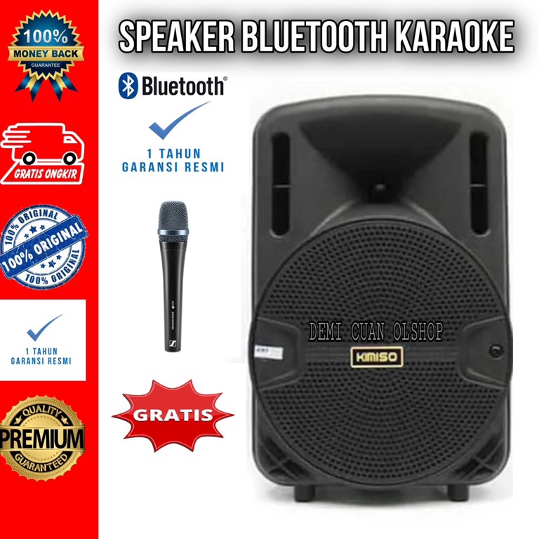 Jual KODE K63S SPEAKER BLUETOOTH KARAOKE UKURAN BESAR FREE MIC FULL