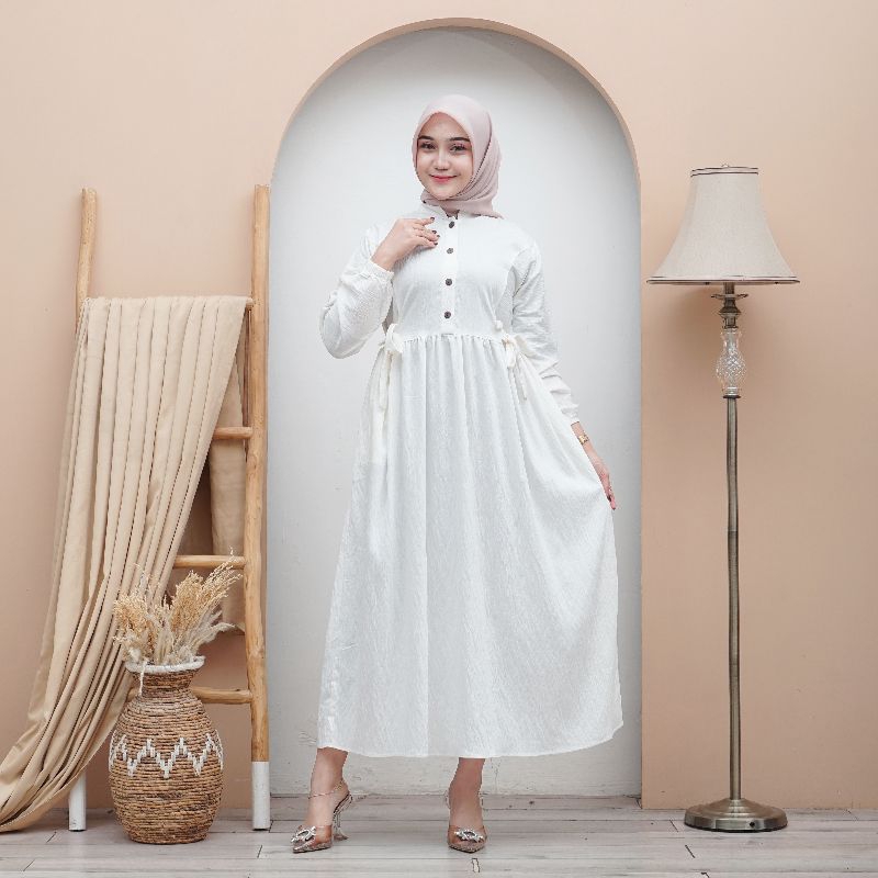 Jual Sherila Gamis Polo Linen Premium Import Shopee Indonesia