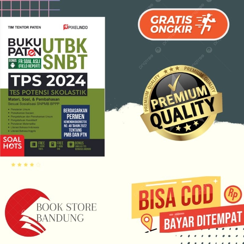 Jual Buku Paten UTBK SNBT TPS 2024 Shopee Indonesia