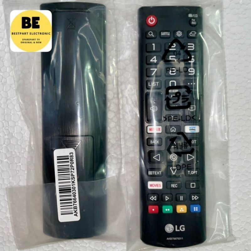 Jual Remote Remot TV LG AKB75675311 Original New Smart TV LG ORI