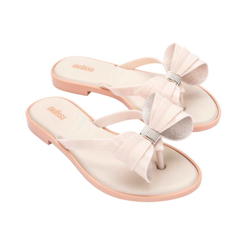 Jual Melissa Flip Flop Slim V Ad Beige Beige Shopee Indonesia