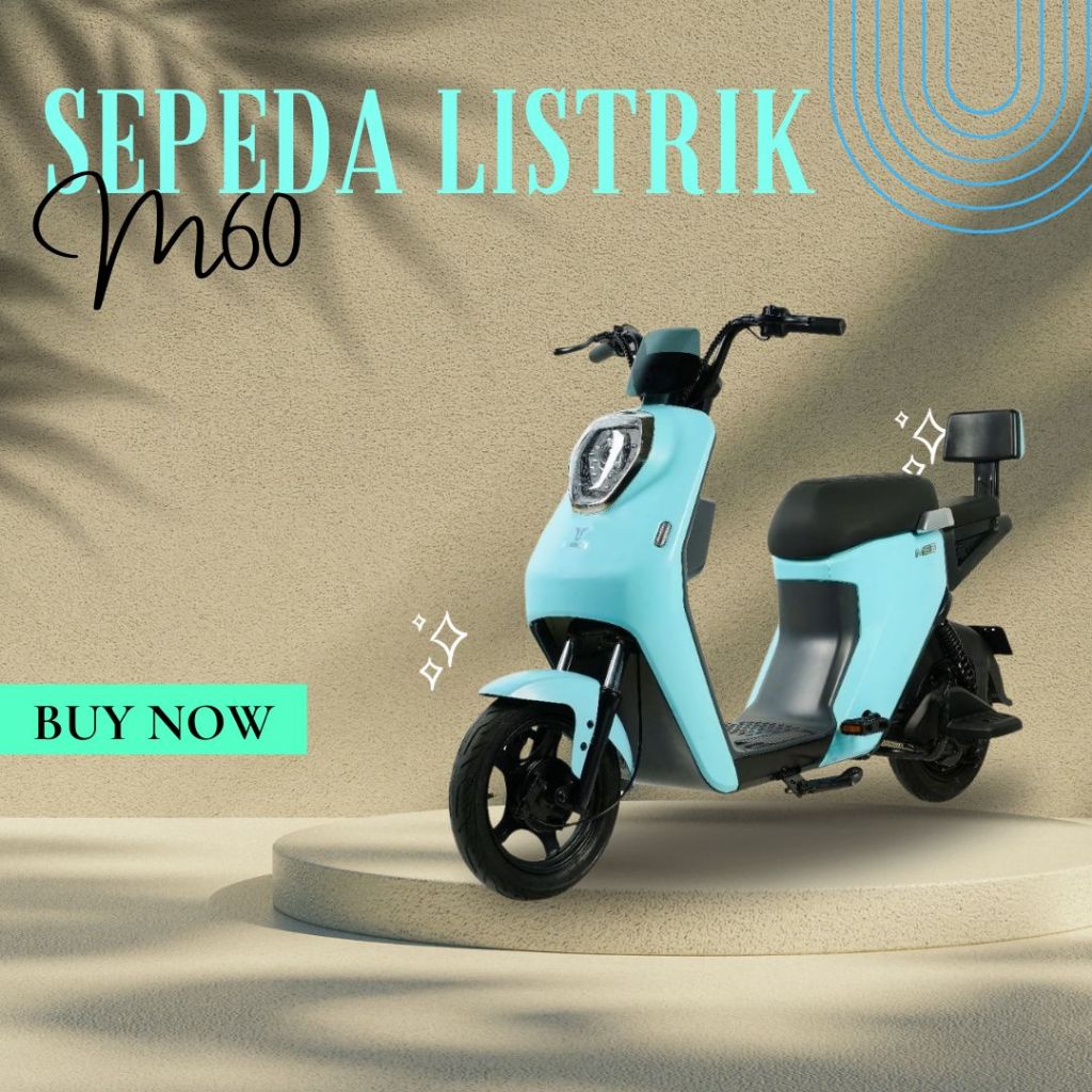 Jual Sepeda Listrik Uwinfly M Biru Moped Electric M U Winfly U