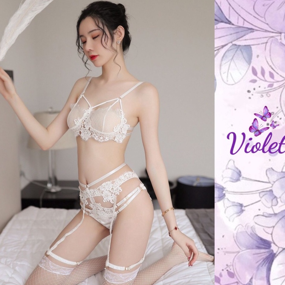 Jual Harga Sahabat Violet Set Lingerie Seksi Eksotis Set Celana Dalam