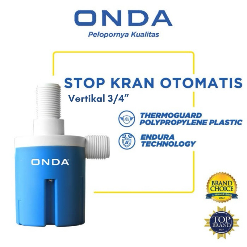 Jual Stop Kran Otomatis Vertical Inch Pelampung Otomatis Onda